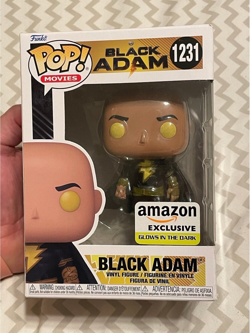 Funko Pop Black Adam Glow in the Dark GITD #1231 (Amazon Exclusive)